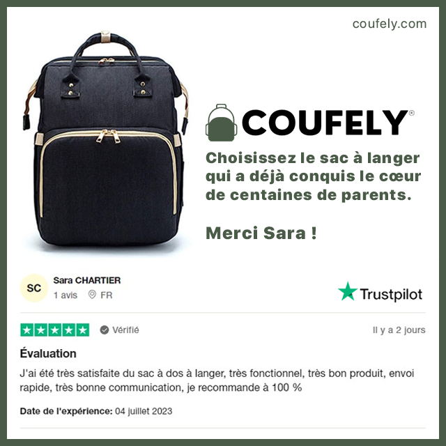 Coufely® 3-in-1 diaper backpack 